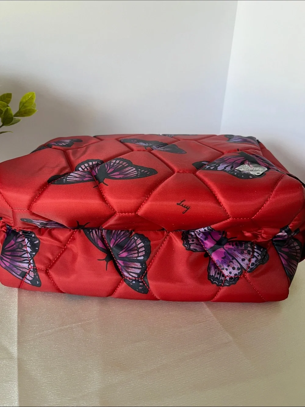 LUG - Bumper Cosmetic Case in Butterfly Poppy